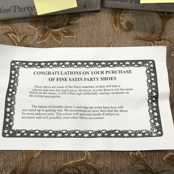 Dye-Able White Satin Ballet Flats, w/ Bow Formal Elegant Wedding Comfortable - Picture 2 of 14